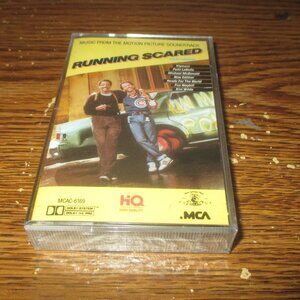 Running Scared the Motion Picture Soundtrack on cassette (MCA Records, 1986)